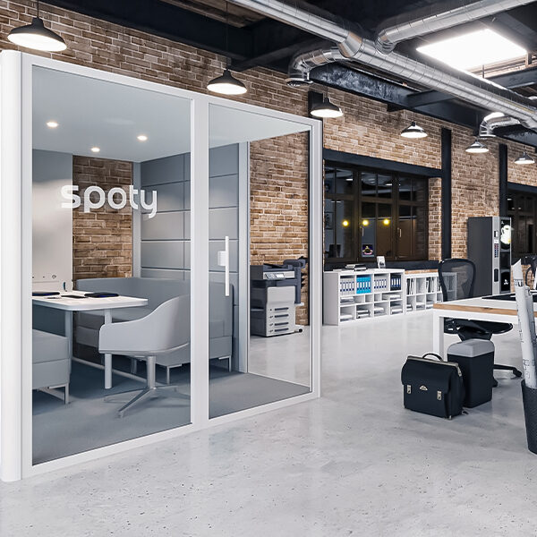 Nowoczesne kabiny akustyczne do biura zapewniające izolację dźwiękową i komfortowe miejsca do spotkań biznesowych